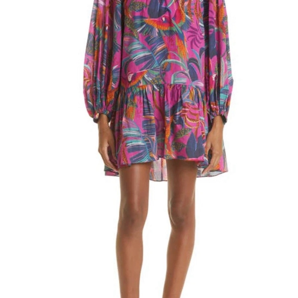 Farm Rio Rainbow Macaw Minidress / Size M / NWT - Picture 8 of 10